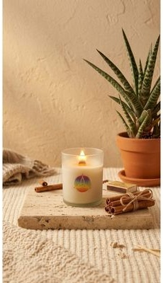 Vela artesanal de canela